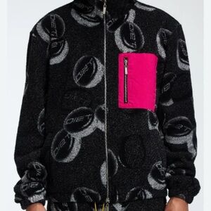 Diet Starts Monday fleece all over puffer